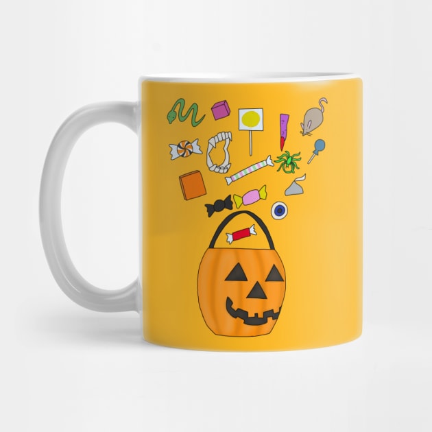 Halloween Candy Bucket by tesiamarieart